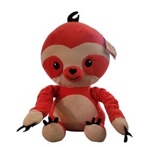 Sensory Red Sloth Plush Toy